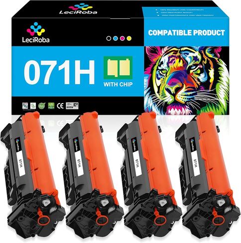LeciRoba Compatible Toner Cartridge Replacement for Canon 071H CRG071H 071 High Capacity Black Toner Cartridge for LBP120 LBP122 LBP122dw MF270 MF272dw MF273 MF273dw MF275 MF275dw Printer (4-Pack) in Saudi Arabia