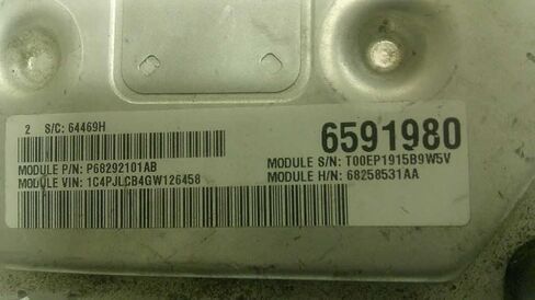 Engine ECM Control Module 2.4L Fits 16-17 200 68258531AA 68292101AB in Saudi Arabia