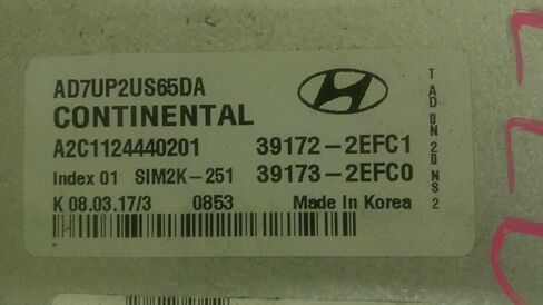 Engine ECM Control Module 2.0L Fits 17-18 Compatible with Hyundai Elantra 39173-2EFC0 391732EFC0 in Saudi Arabia