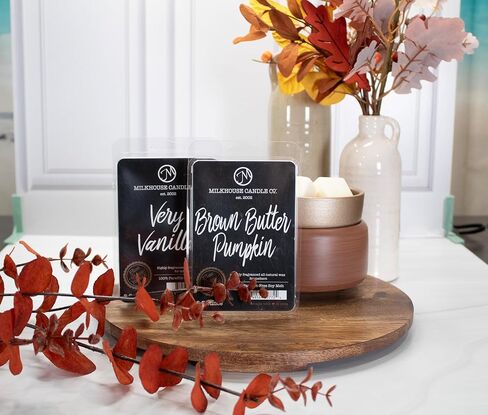 شركة ميلك هاوس كاندل يذوب شمع الصويا بالفانيليا جدًا - زبداني | فانيليا | كريم معطر - 5.5 أونصة، مصبوب يدويًا، صنع في الولايات المتحدة الأمريكية in Kuwait