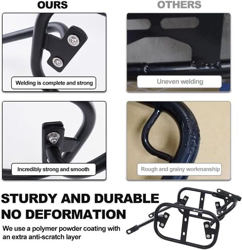 Xitomer Luggage Rack Compatible with Versys 650 2015-2023 Versys 650 Saddlebag Support Racks Motorcycle Pannier Racks Side Carrier in Saudi Arabia