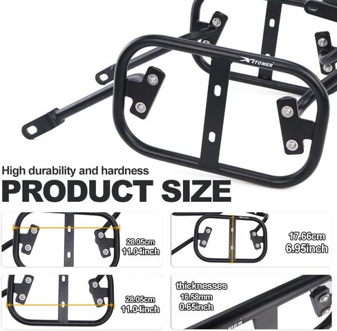 Xitomer Luggage Rack Compatible with Versys 650 2015-2023 Versys 650 Saddlebag Support Racks Motorcycle Pannier Racks Side Carrier in Saudi Arabia