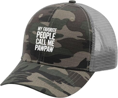 My Favorite People Call Me Pawpaw Hats for Womens Baseball Caps Classic Washed in Saudi Arabia