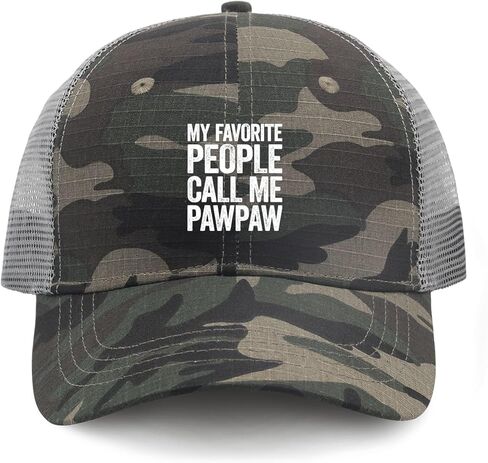 My Favorite People Call Me Pawpaw Hats for Womens Baseball Caps Classic Washed in Saudi Arabia