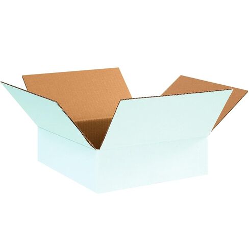 صناديق شحن بيضاء من AVIDITI بطول 30.48 سم × عرض 30.48 سم × ارتفاع 10.16 سم (25 عبوة) صندوق بريد صغير متوسط ​​الحجم لتغليف الأعمال الصغيرة والبريد والهدايا والتخزين in Kuwait