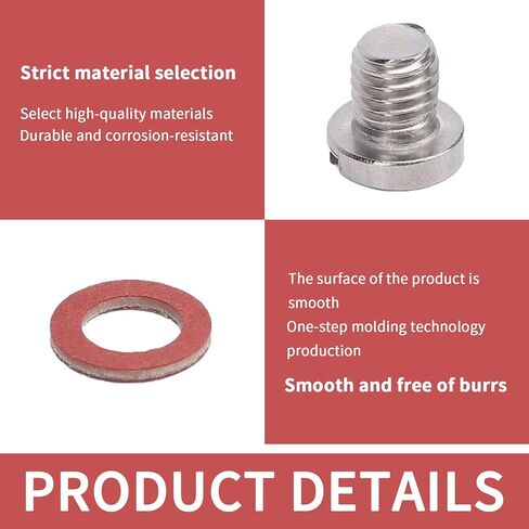 2 Pack 90340-08002 Exhaust Straight Screw Plug for Yamaha Outboard Engine, Non-Magnetic Replacement Screw, Durable Exhaust Plug, Ensures Secure Fit and Performance for Maintenance Repairs in Saudi Arabia