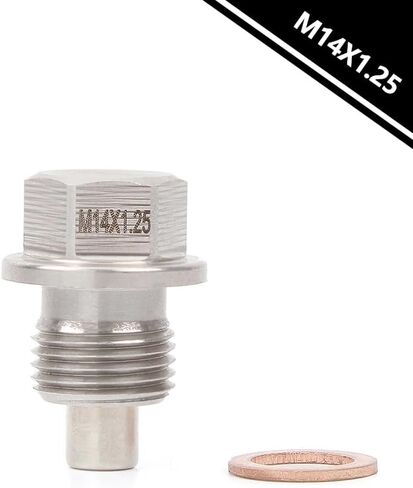 قابس تصريف الزيت المغناطيسي من الفولاذ المقاوم للصدأ M14×1.25، مناسب لموديلات M14×1.25 in Kuwait