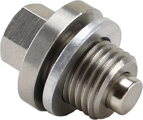 16427-33750 fits Kubota - Stainless Steel Magnetic Oil Drain Plug with Neodymium Magnet - Made in USA in Saudi Arabia