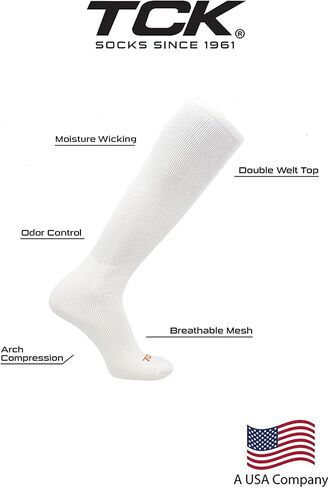 TCK Prosport Performance Tube Sock Bundle (Black & White, Medium) in Saudi Arabia