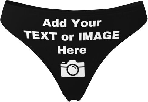 Custom Thong Personalized Panties For Women Create Your Own Photo Logo Text Customized Gift For Her in Saudi Arabia