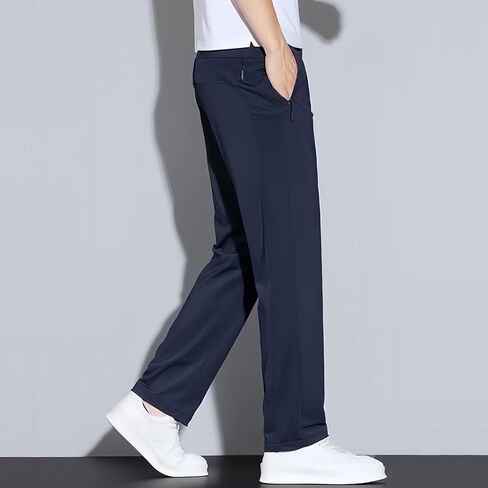 Meshirons - Ice Silk Mesh Panel Casual Pants, Meshirons Mens Pants for Men Over 55 in Saudi Arabia