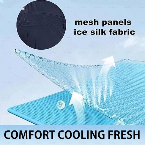 Meshirons - Ice Silk Mesh Panel Casual Pants, Meshirons Mens Pants for Men Over 55 in Saudi Arabia