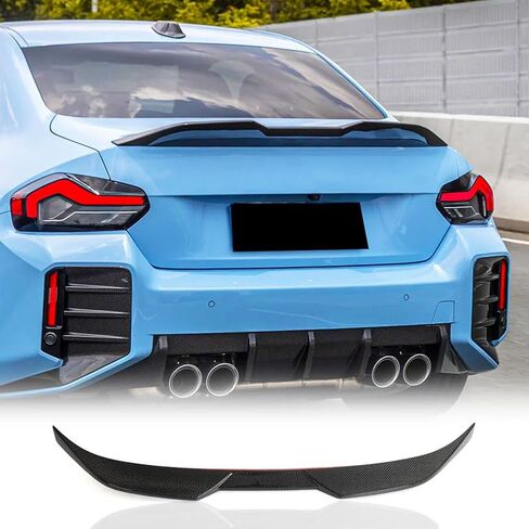 MCARCAR KIT G42 Real Carbon Fiber Trunk Spoiler for BMW 2 Series G42 220i 230i M235i M240i G87 M2 Coupe 2-Door 2022-2023 Rear spoiler Wing Lip Factory Outlet in Kuwait