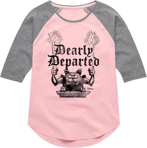 Disney Descendants - Fierce Friends - Toddler and Youth Girls Raglan Graphic T-Shirt in Saudi Arabia