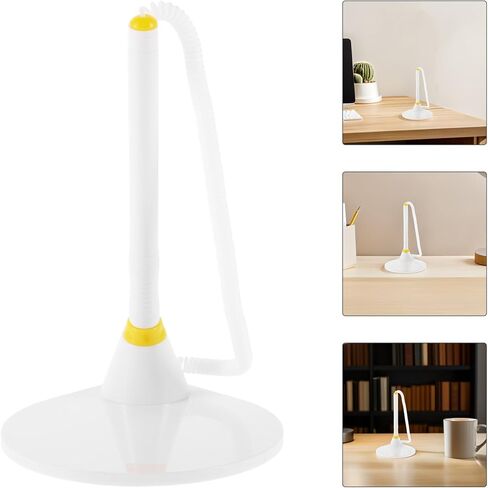 4pcs Business Counter Pens with 0.5mm Black Ink, Fixed Base and Chain, Smooth Writing Neutral Office and Bank Reception Signature Pens in Kuwait