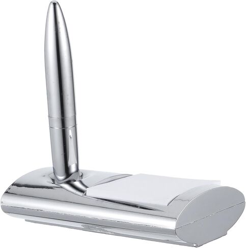 Delicate Business Ballpoint Pen with Base, Wear-resistant Metal Desktop Signing Pen for Office and Counter Use in Saudi Arabia