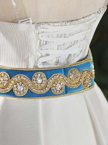 فستان الأميرة التنكري للسيدات من miccostumes مع مريلة وحزام in Saudi Arabia