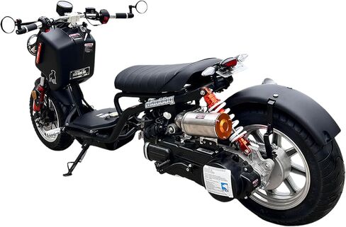Reckless 150cc سكوتر الجيل 4 ناقل حركة أوتوماتيكي PMZ150-21، دراجة نارية قانونية للشارع للبالغين، عداد سرعة رقمي للمصابيح الأمامية LED، نمط مشاجرة ممتد، محرك GY6 قوي، قيادة سلسة in Kuwait