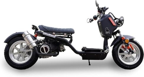 Reckless 150cc سكوتر الجيل 4 ناقل حركة أوتوماتيكي PMZ150-21، دراجة نارية قانونية للشارع للبالغين، عداد سرعة رقمي للمصابيح الأمامية LED، نمط مشاجرة ممتد، محرك GY6 قوي، قيادة سلسة in Kuwait