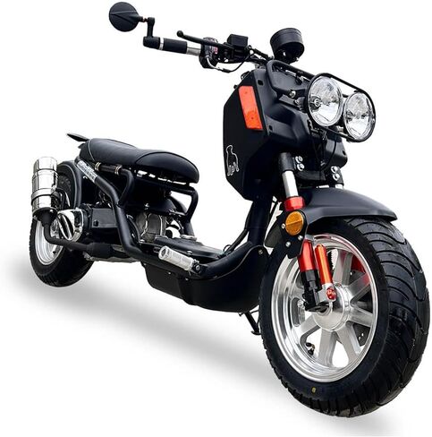 Reckless 150cc سكوتر الجيل 4 ناقل حركة أوتوماتيكي PMZ150-21، دراجة نارية قانونية للشارع للبالغين، عداد سرعة رقمي للمصابيح الأمامية LED، نمط مشاجرة ممتد، محرك GY6 قوي، قيادة سلسة in Kuwait