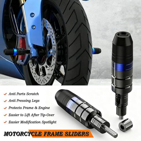 قطعتان من مزلقات إطار الدراجة النارية لهوندا CBF 600 2005-2012، واقي المحرك من الألومنيوم ABS، واقي إطار مضاد للتصادم، يحمي المحرك، الإطار، أقدام القدم، أحمر in Kuwait