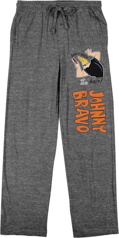 Johnny Bravo Don't Touch The Hair Men's Graphite Heather Sleep Pajama Pants in Saudi Arabia