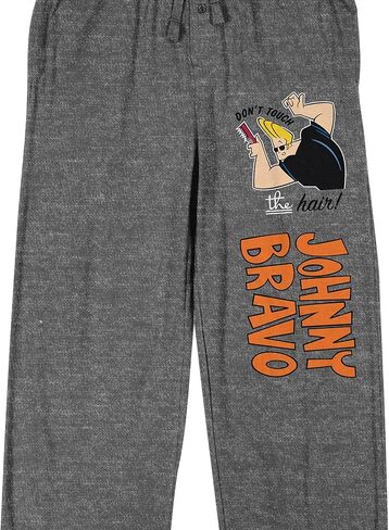 Johnny Bravo Don't Touch The Hair Men's Graphite Heather Sleep Pajama Pants in Saudi Arabia
