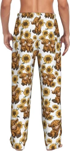 Mens Pajama Funny Lounge Pant Soft Pyjama Trousers Bottoms With Pockets Drawstring Elastic Waist Plus Size Pant in Saudi Arabia