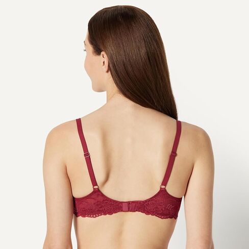 Amazon Essentials Women's Stretch Galloon Lace Wired Balconette Bra, Pack of 2 in Saudi Arabia