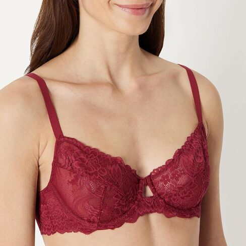 Amazon Essentials Women's Stretch Galloon Lace Wired Balconette Bra, Pack of 2 in Saudi Arabia
