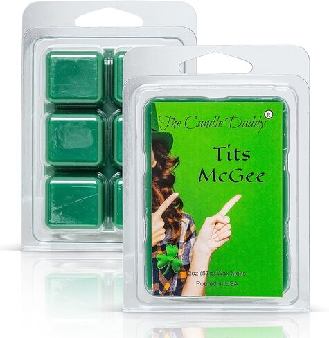Tits McGee - St. Patrick's Day Edition - Irish Apple Ale Scented Melts - Maximum Scent Wax - 1 Pack -2 Ounces- 6 Cubes Unique Funny Gift for St Pattys Day Ireland Irish Women Men, Girlfriend Wife in Saudi Arabia