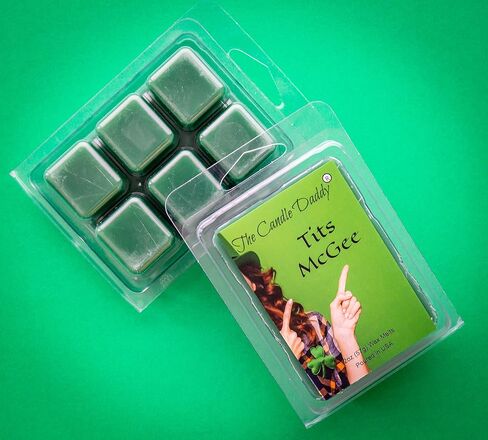 Tits McGee - St. Patrick's Day Edition - Irish Apple Ale Scented Melts - Maximum Scent Wax - 1 Pack -2 Ounces- 6 Cubes Unique Funny Gift for St Pattys Day Ireland Irish Women Men, Girlfriend Wife in Saudi Arabia