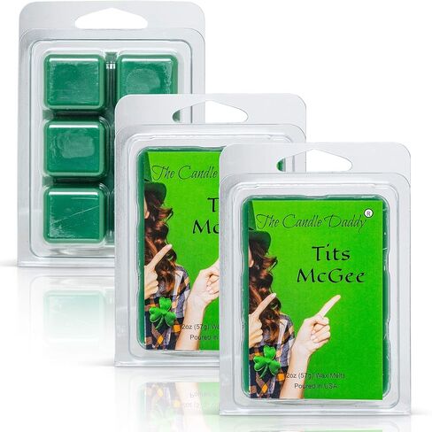Tits McGee - St. Patrick's Day Edition - Irish Apple Ale Scented Melts - Maximum Scent Wax - 1 Pack -2 Ounces- 6 Cubes Unique Funny Gift for St Pattys Day Ireland Irish Women Men, Girlfriend Wife in Saudi Arabia