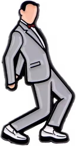 Pee Wee Dance Big Funny Comedy Adventure Movie Film Classic TV Show Playhouse 1.4" Enamel Pin Badge in Saudi Arabia