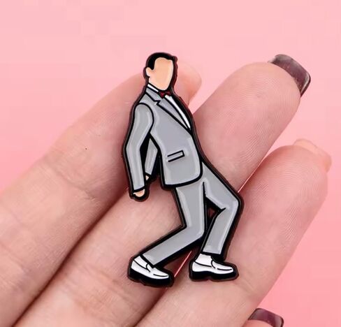 Pee Wee Dance Big Funny Comedy Adventure Movie Film Classic TV Show Playhouse 1.4" Enamel Pin Badge in Saudi Arabia