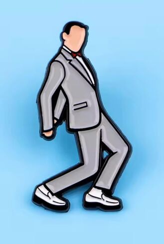 Pee Wee Dance Big Funny Comedy Adventure Movie Film Classic TV Show Playhouse 1.4" Enamel Pin Badge in Saudi Arabia