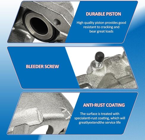 Brake Caliper Assembly Pair Front Compatible with Toyota 2000-2006 Tundra 2005-2023 Tacoma 2007-2014 FJ Cruiser 2003-2009 4Runner Disc Brake Caliper 19-2985 192985 19-2984 192984 in Kuwait