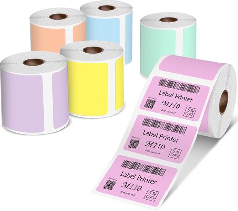 Phomemo Labels M110 Thermal Label Self-Adhesive Sticker Paper 1.57"x1.18"(40x30mm) 3 Rolls/690 Pcs, Multi-Purpose Name Labels for M110 M220 M221 M250 M260 M100 Printer for Barcode Address Kids School in Saudi Arabia