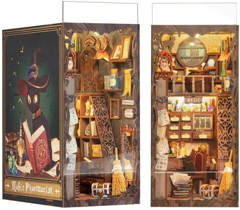 Wooden Craft Eternal Bookstore DIY Miniature Book Nook, Home Décor Gifts for Friends and Families in Saudi Arabia