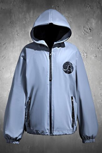 ByTheR Korean Taegeukgi Reflective Windbreaker Full Zip-Up Jacket XL in Saudi Arabia