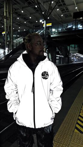 ByTheR Korean Taegeukgi Reflective Windbreaker Full Zip-Up Jacket XL in Saudi Arabia