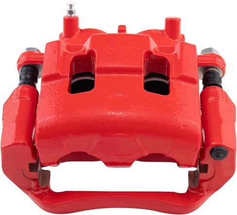 TRQ Performance Front Right Performance Brake Caliper Red Passenger Side Compatible with 2007-2014 Ford Edge 2011-2015 Lincoln MKX in Saudi Arabia