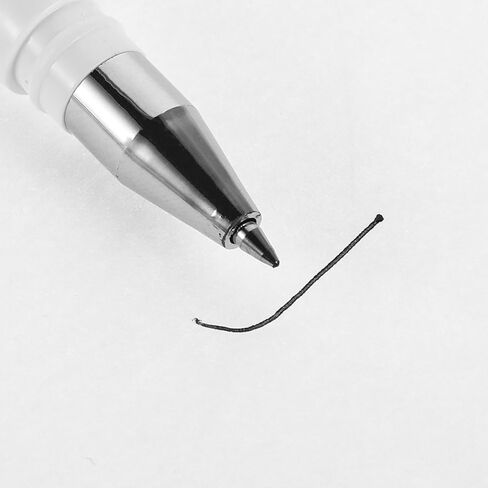 4pcs Business Office Desk Pen with Chain and Base, 0.5mm Smooth Writing Black Ink Neutral Gel Signature Pens for Bank Reception Counter and Hotel Front Desk in Kuwait