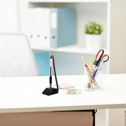 4 قطعة أسود 0.5 مللي متر الجدول أقلام التوقيع الثابتة قلم حبر جاف بلاستيكي مجموعة أقلام الكتابة مع حامل للاستخدام مكتب مكتب العمل in Kuwait