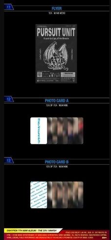 ENHYPEN THE SIN : VANISH 7th Mini Album Photobook Ver (STORM Ver.) in Saudi Arabia