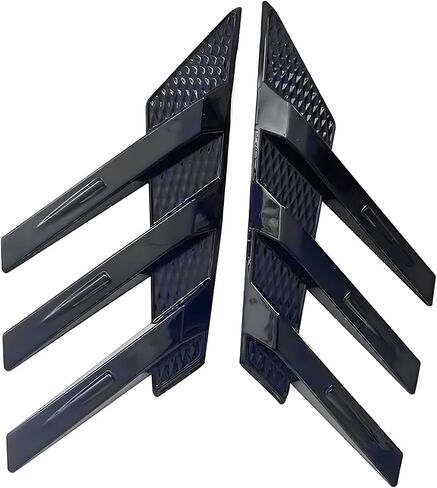 2 Pcs Car Rear Windshield Side Spoilers Compatible for Chevrolet Malibu 2016-2025, Side Vents Decoration Window Louvers Exterior Decorative Rear Accessories,Black in Kuwait