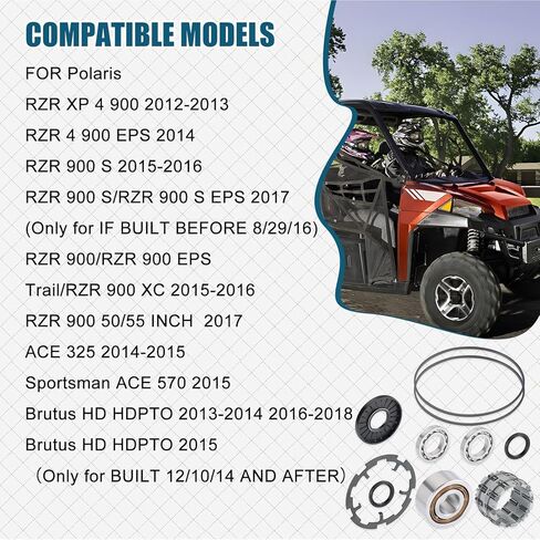 مجموعة إعادة البناء التفاضلية الأمامية تحمل وختم لبولاريس رينجر RZR 570 800 900 Brutus HD Sportsman ACE 325 570 2011-2018 3235263 in Saudi Arabia