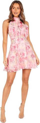 Petal & Pup Women's Gardenia Halter Mini Dress in Saudi Arabia