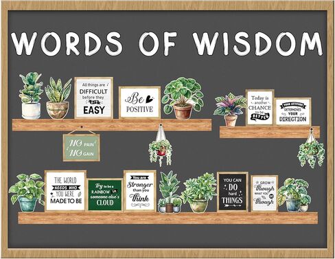 Bookshelf Bulletin Board Set, 45 Pcs Classroom Bulletin Board Decorations Inspirational Cutouts Reading Library Back to School Decorations Classroom Wall Door Decor in Saudi Arabia