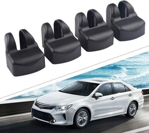 1797 Door Check Lock Cover fit for Toyota Accessories Parts Corolla Camry Highlander Yaris Interior Arm Body Latch Buckle Caps Decals Sticker Decorations Anti Corrosion PPE Plastic Black 4 Pack in Saudi Arabia
